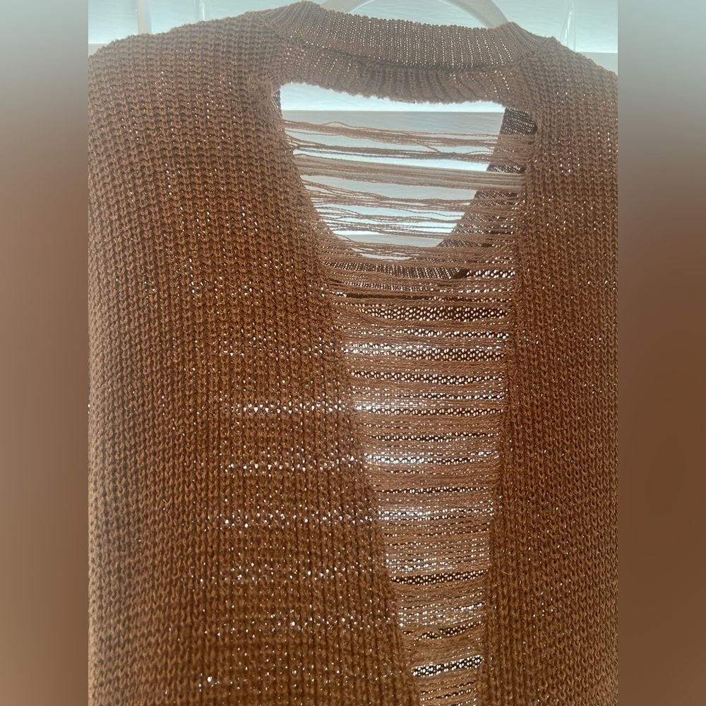 Almost Famous Brown Long Sleeve Dress